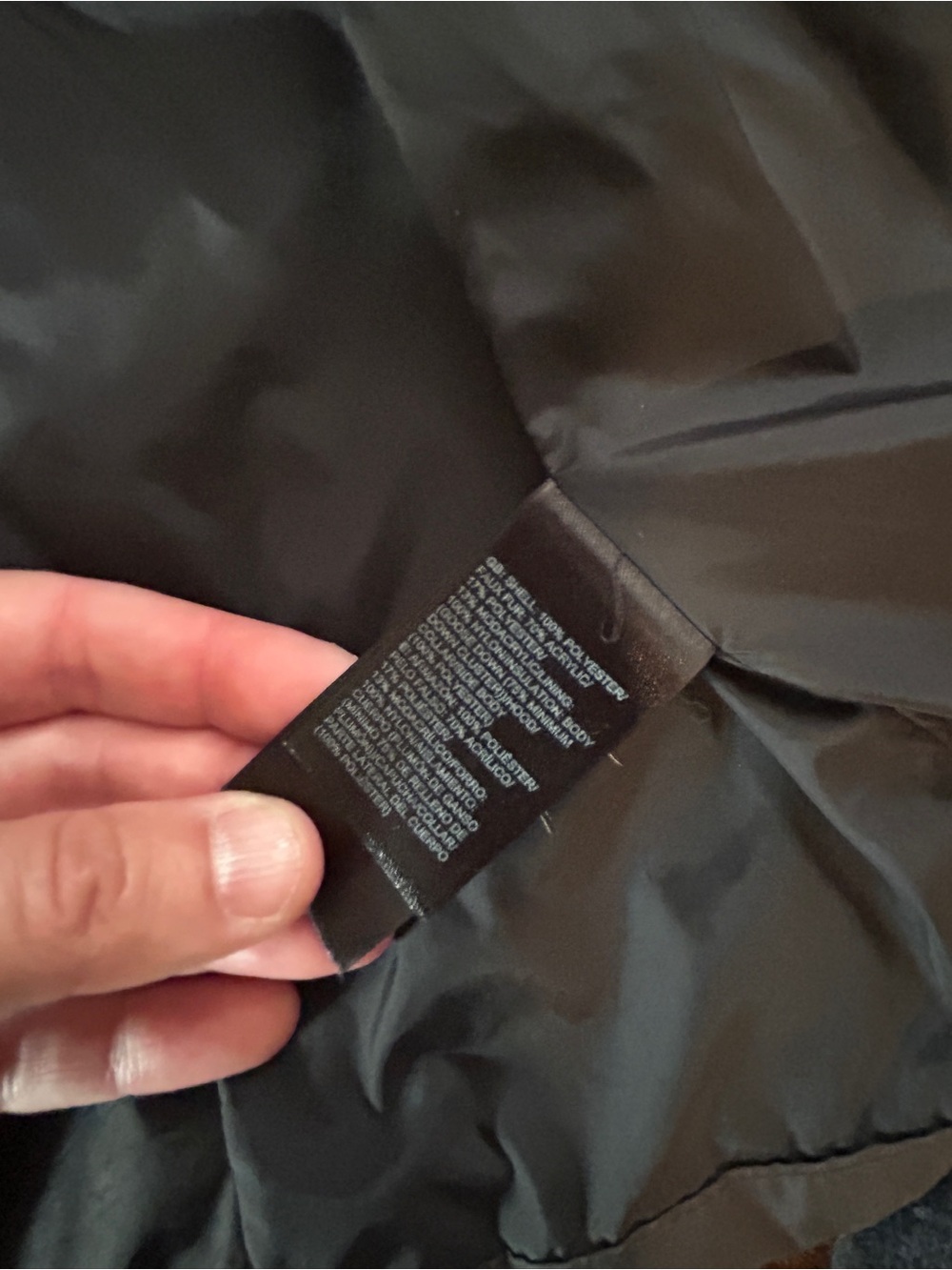 The North Face 550 Black Puffer Hooded Vest - Size XL - Good Condition - Picture 11 of 12